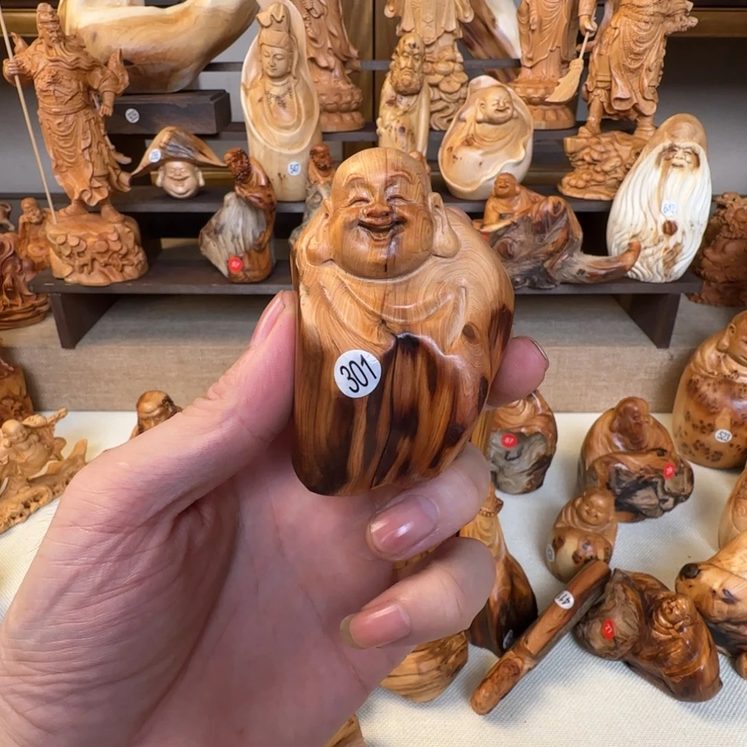 柏木（崖柏）小木匠艺雕一物一拍