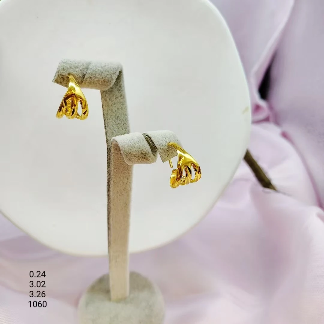 合金耳饰 0259 kaplima altun镂空宽面时尚耳环手工气质轻金色