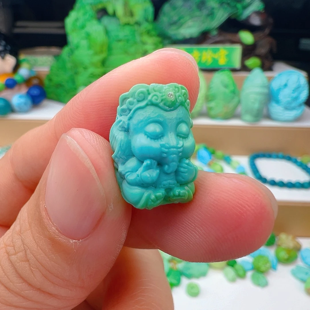 未镶嵌绿松石项链不****?