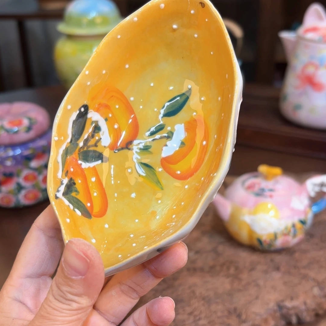景德镇手绘高温釉下彩陶瓷茶具