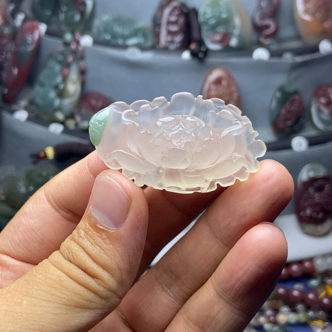 人***戏玛瑙/玉髓颈饰未镶嵌