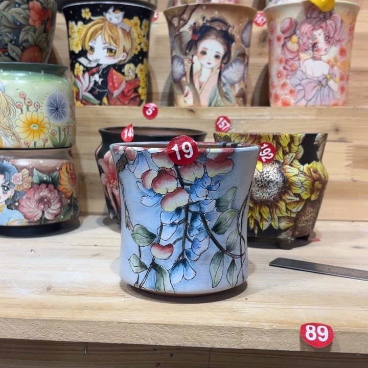 景德镇手绘花盆陶瓷10/10