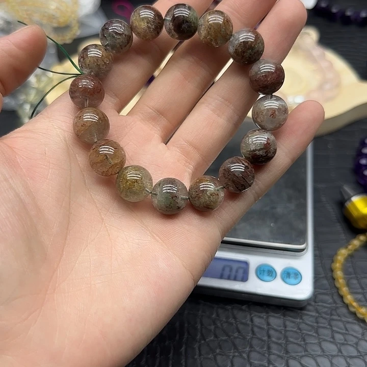水晶手链未镶嵌四季幽灵单圈14m6