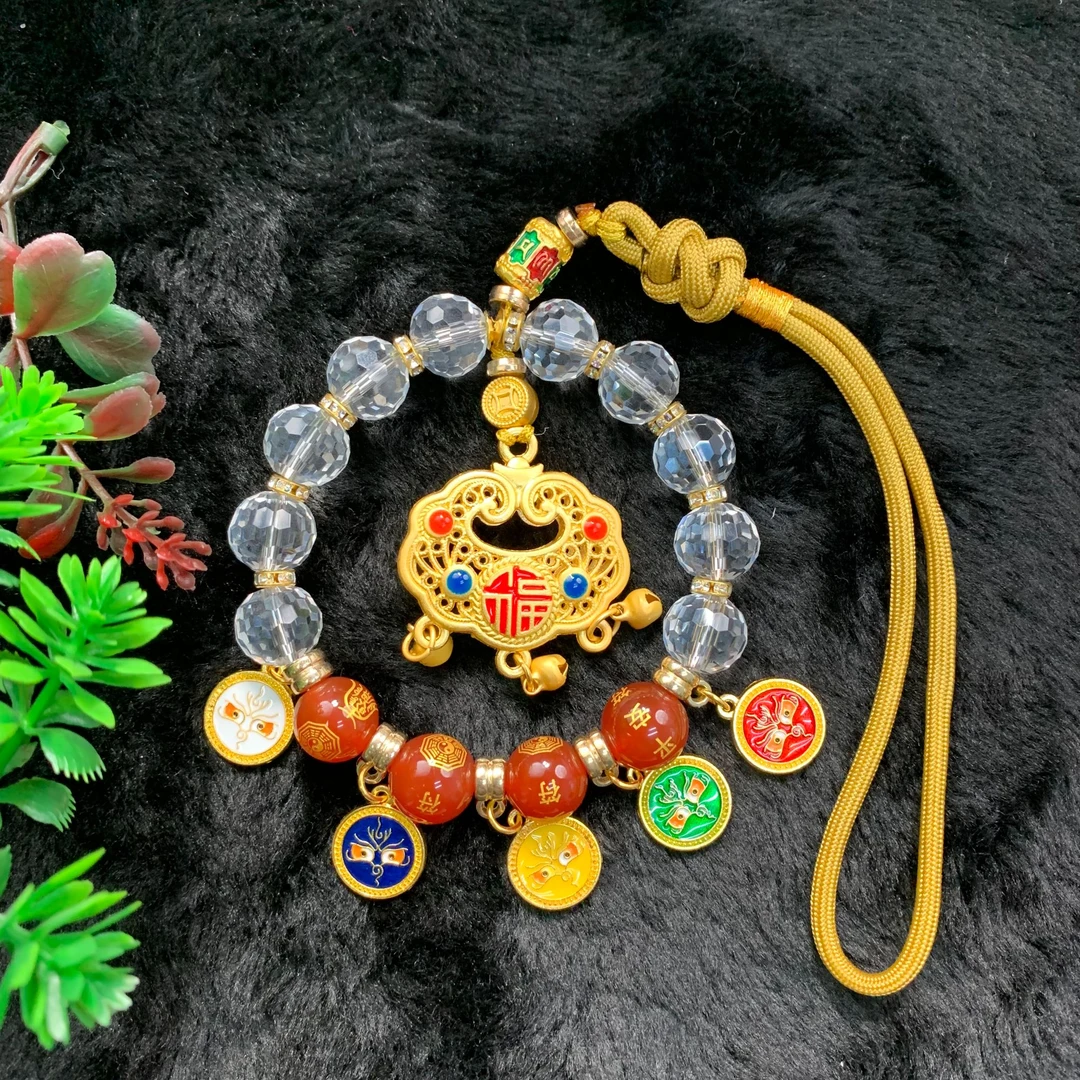 (小天总)TC05024平安五福挂件(多样性发其一)