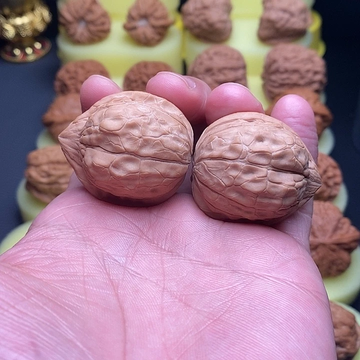 把件文玩核桃35尺龟甲纹