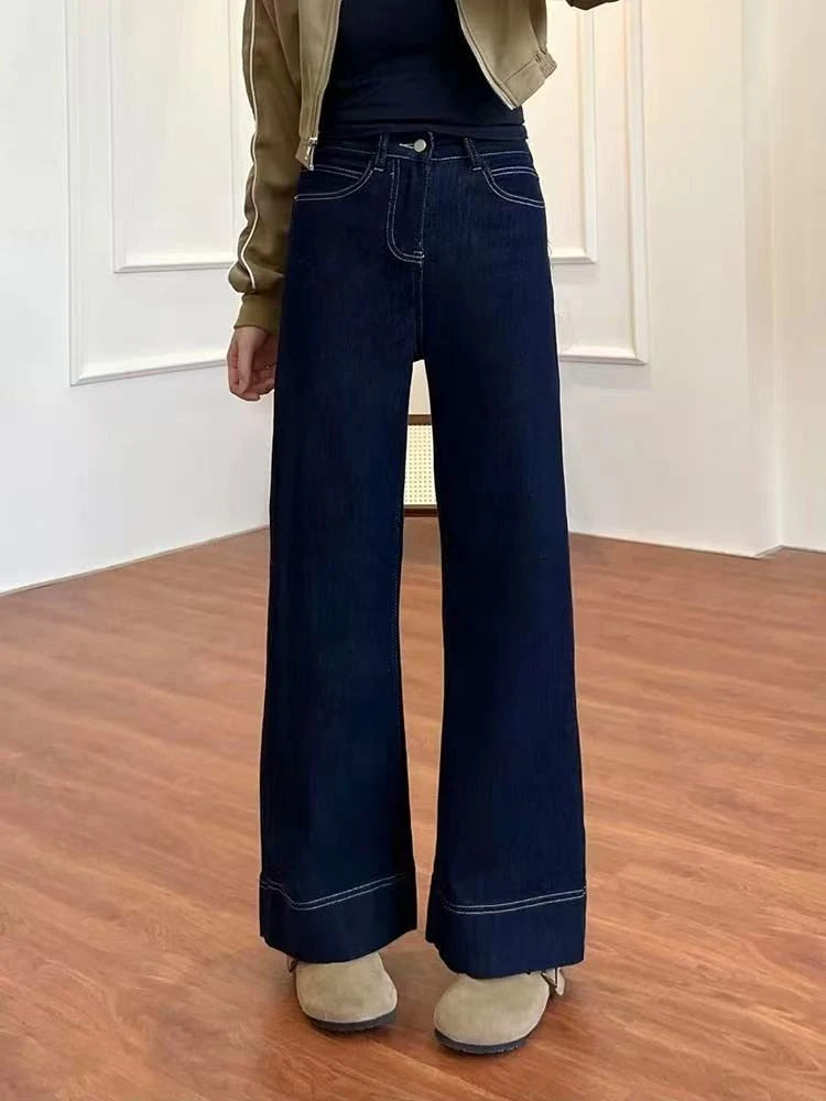 美美服装店3120春季新款阔腿牛仔裤