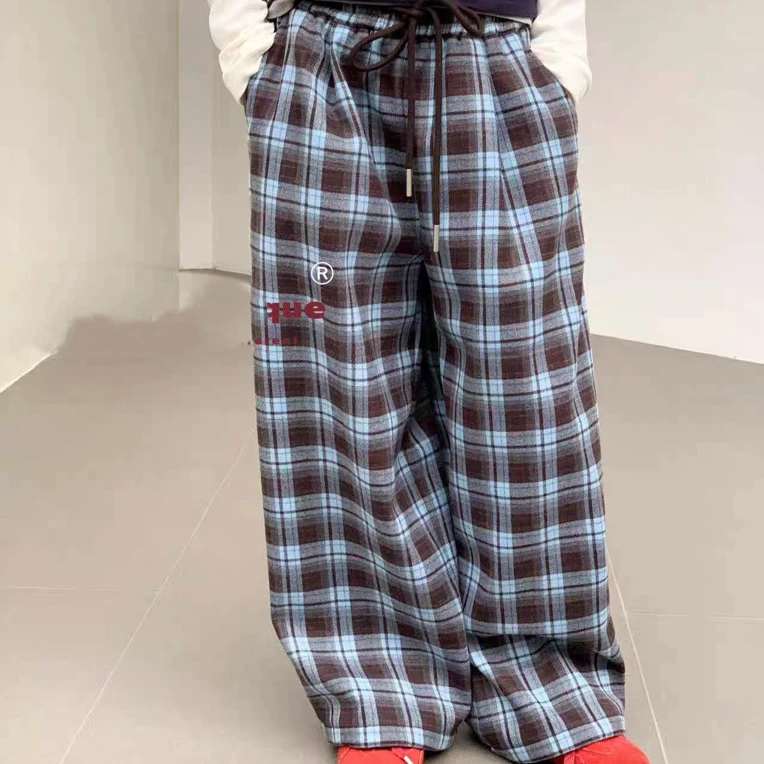 675童装格子加绒裤