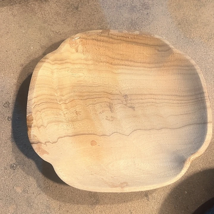 木香樟木果盘白胚一个
