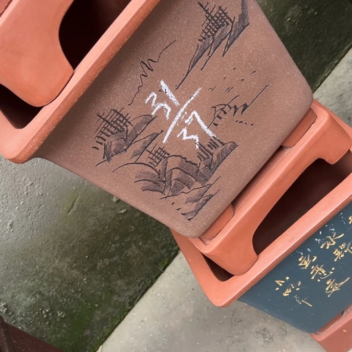 紫砂花盆紫砂花盆
