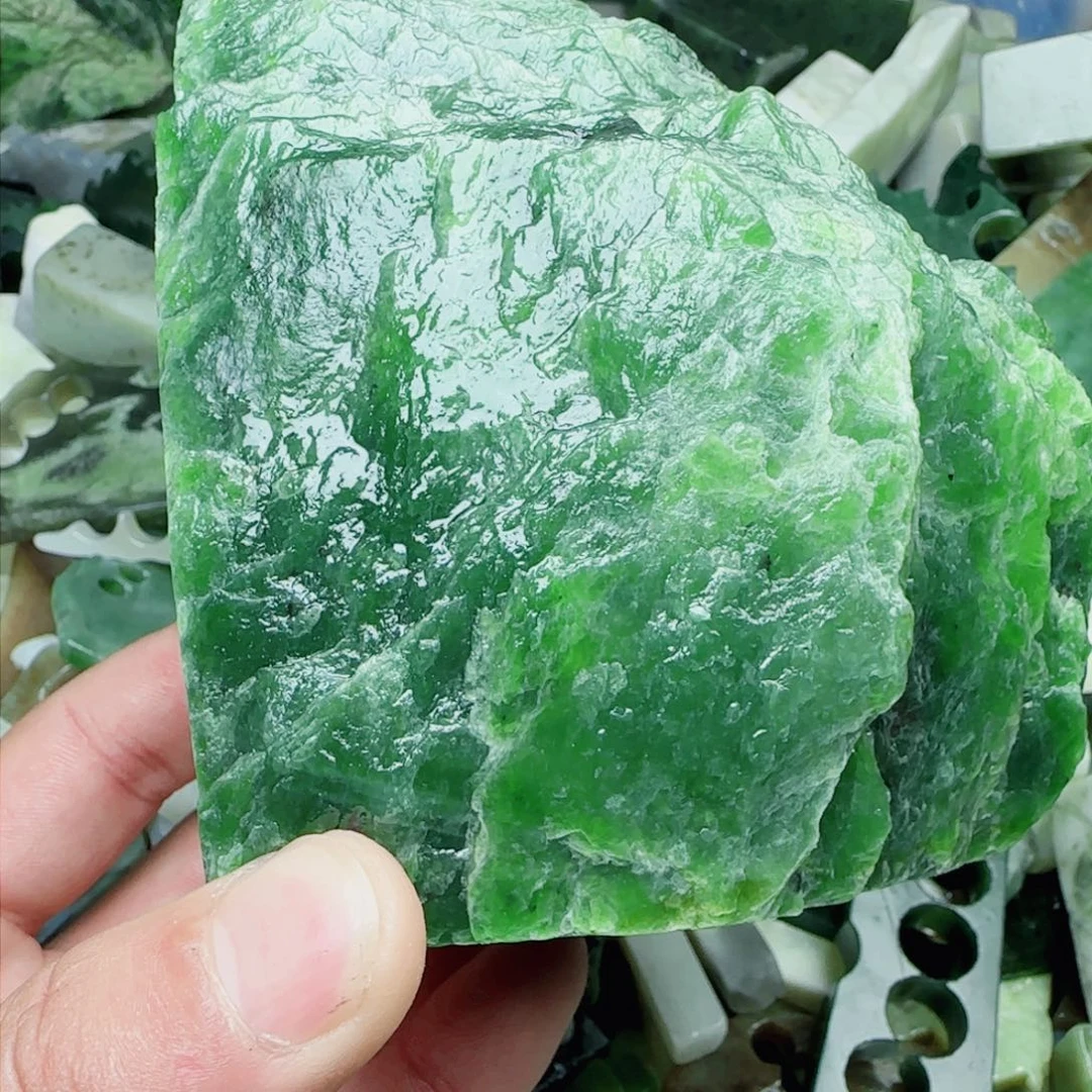 和田玉珠宝半成品未镶嵌米****铁