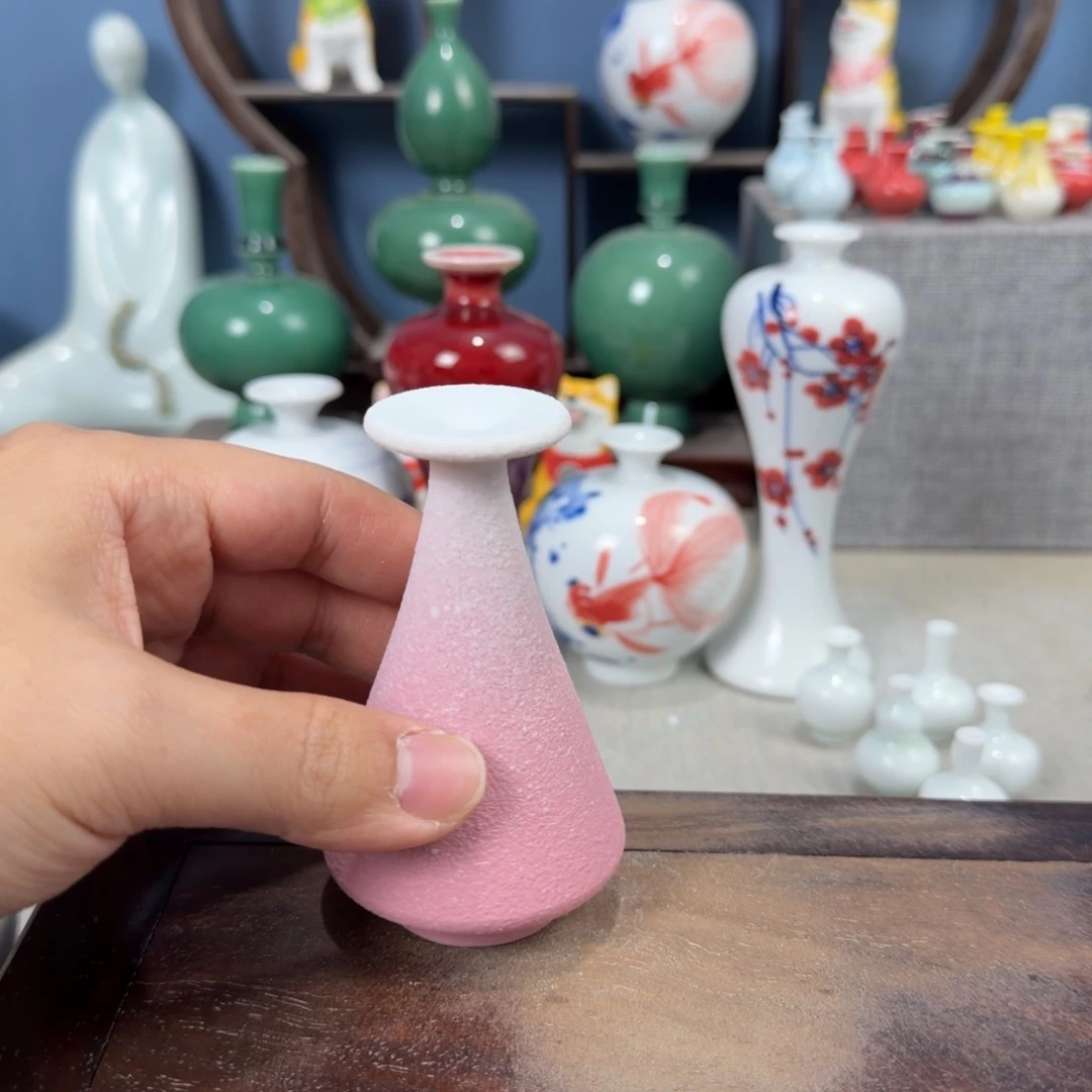 陶瓷手工小花器摆件