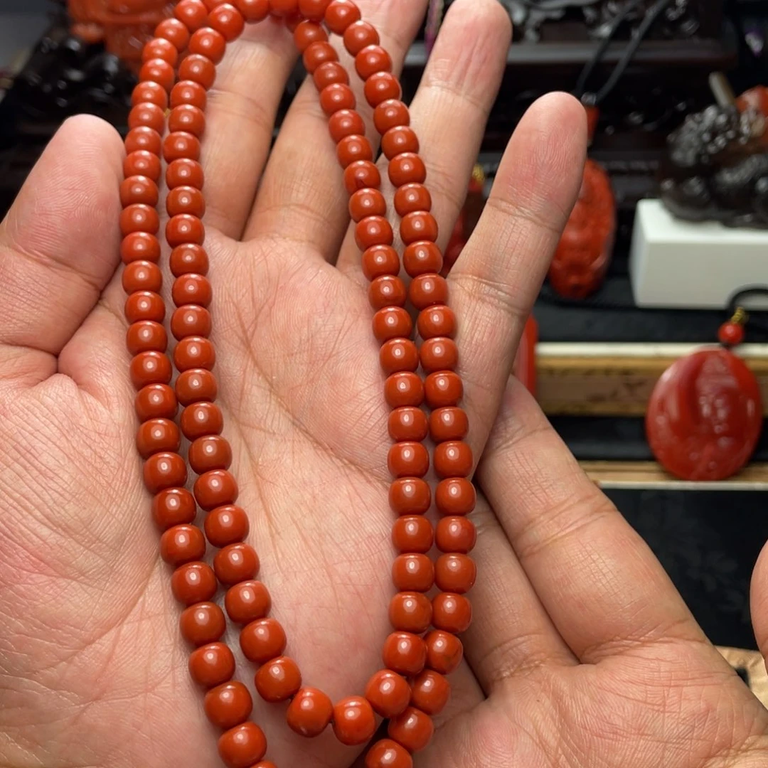 『***』南红玛瑙未镶嵌颈饰