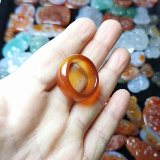 玛瑙/玉髓未镶嵌戒指