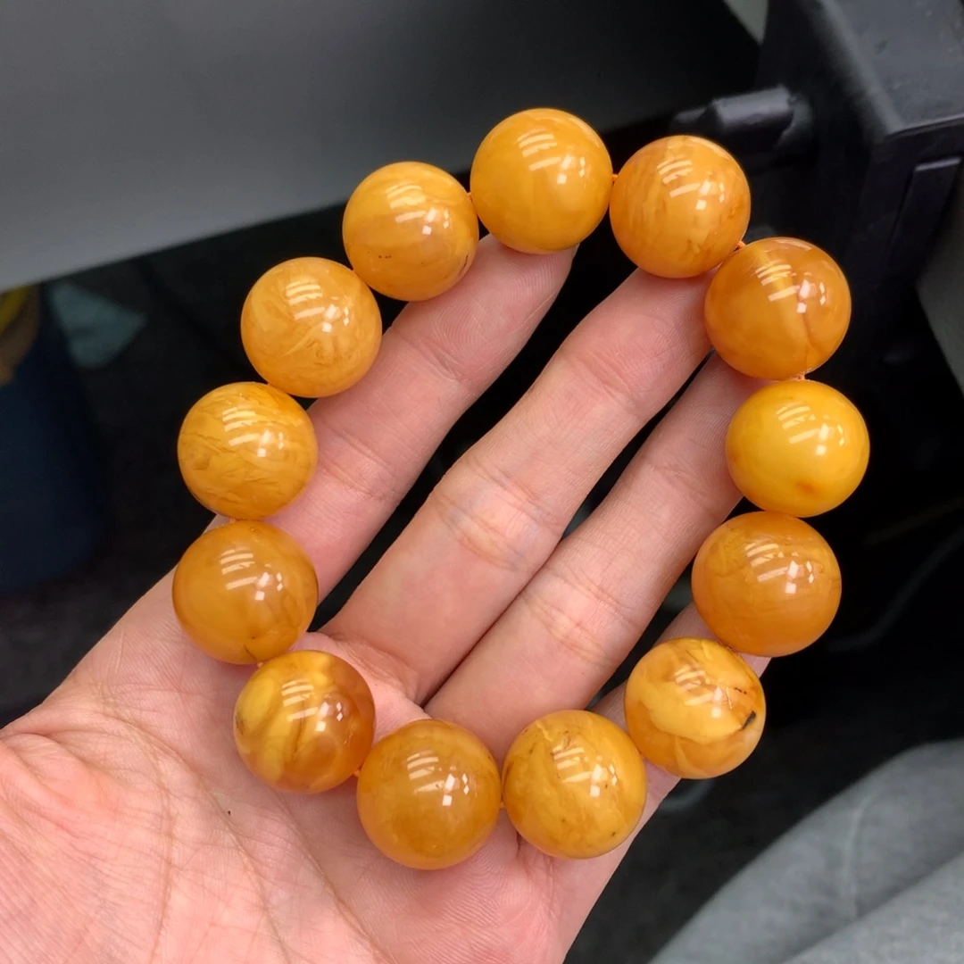 琥珀未镶嵌珠宝奇石17mm➕