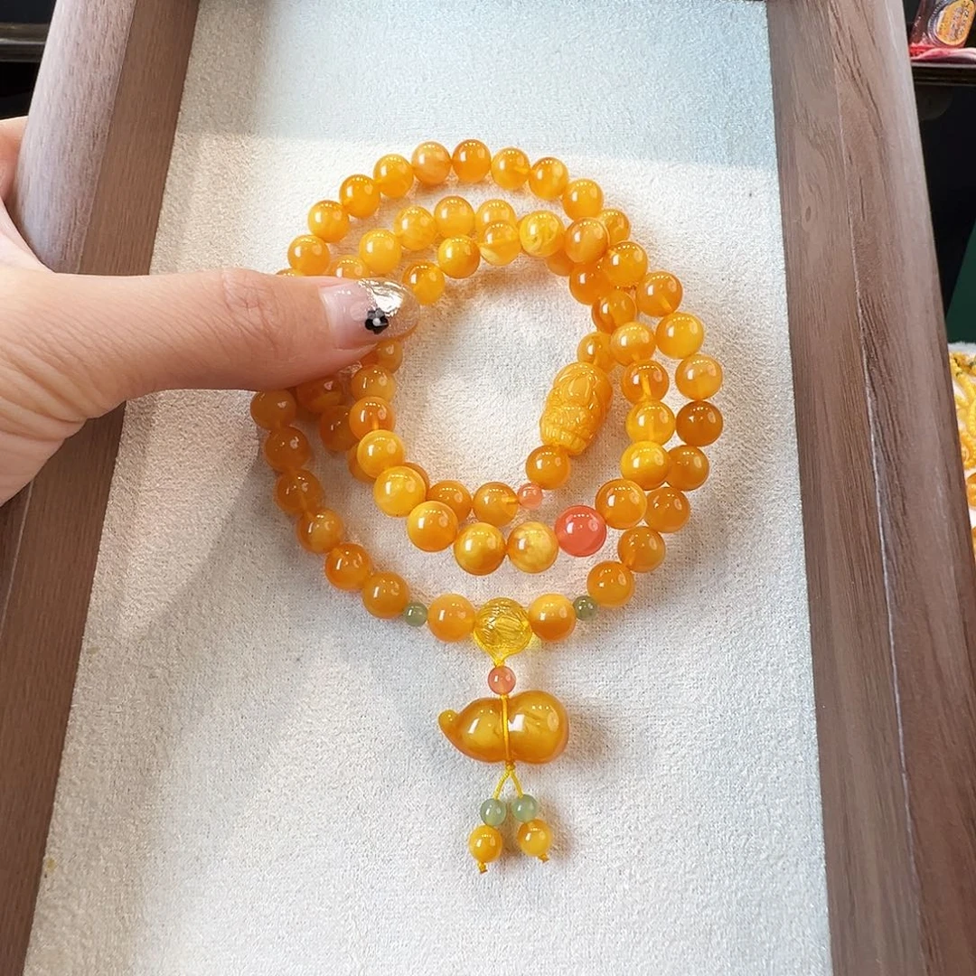手链蜜蜡未镶嵌蜜蜡7.8mm