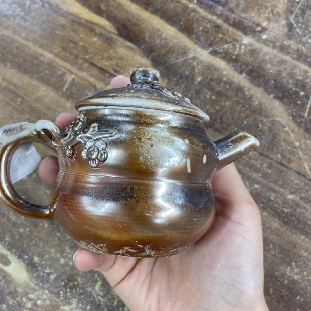 柴烧茶壶柴烧茶壶瑕