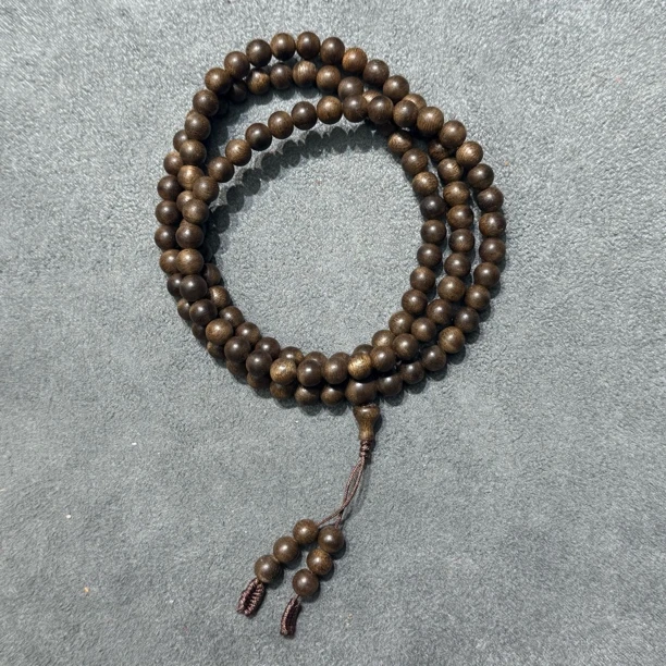 棋楠绿其 檀木多圈手串6mm-3519