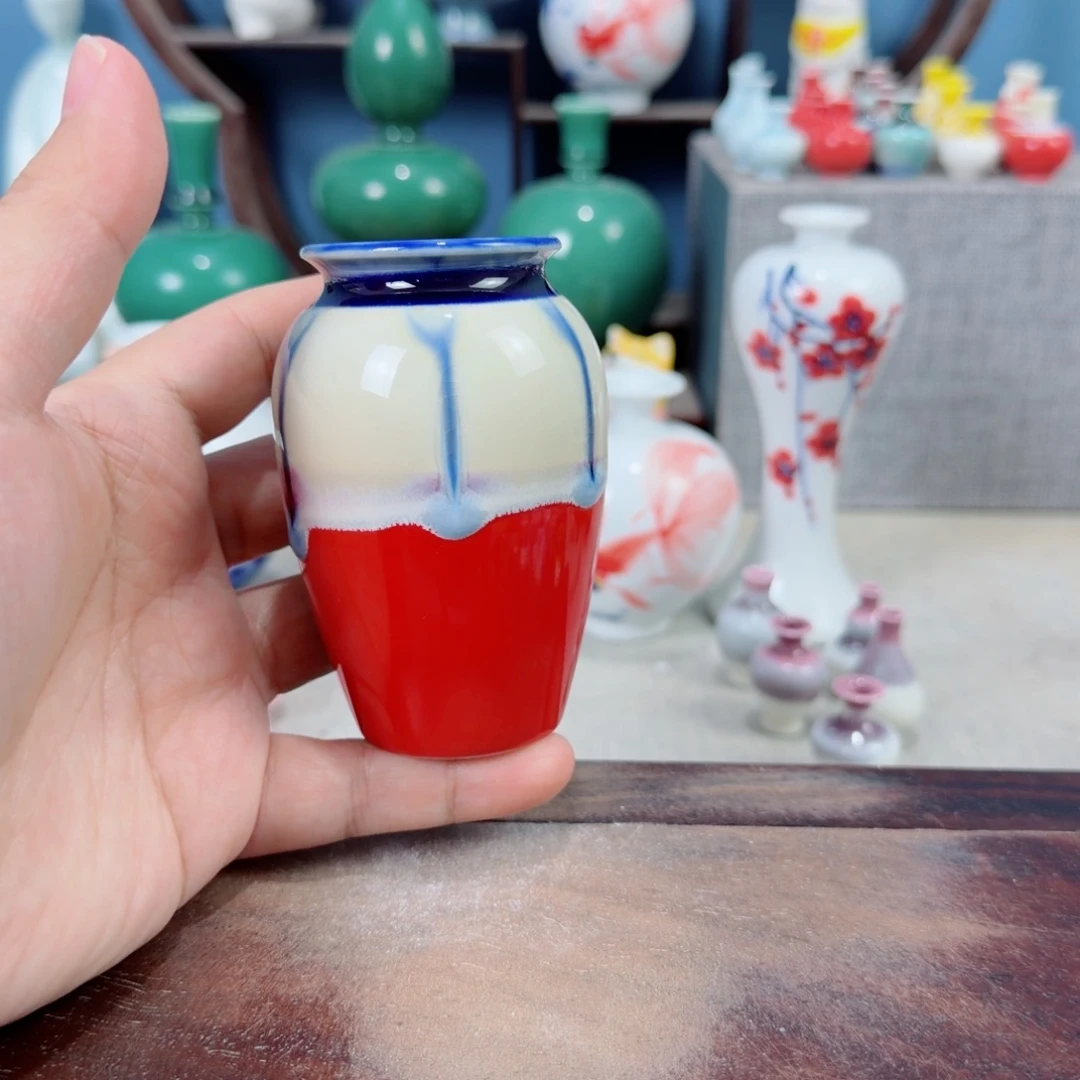 陶瓷手工小花器摆件