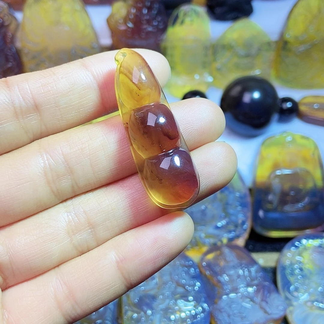 琥珀颈饰未镶嵌豆