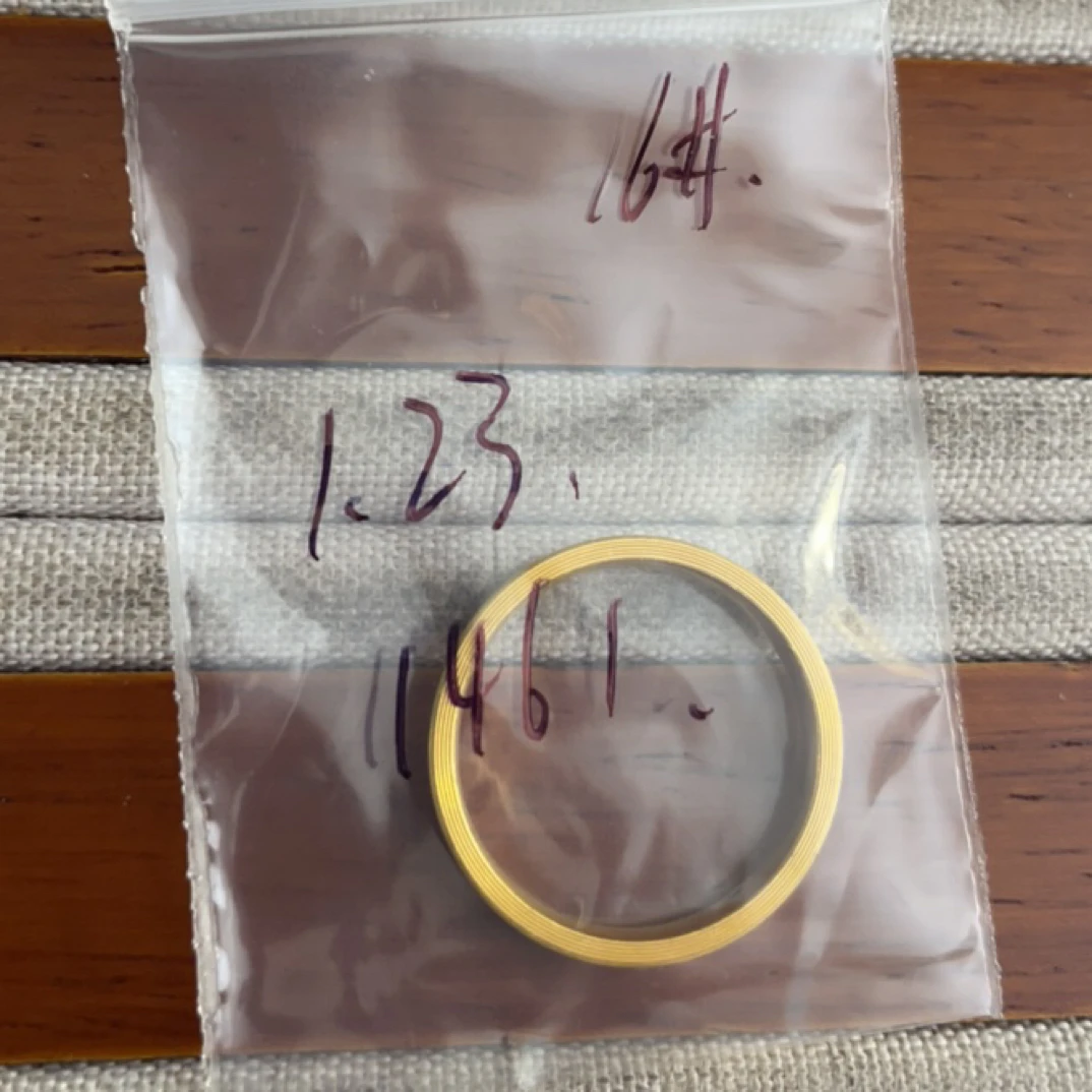 克重1.23 16号 六芒星戒指 足金999