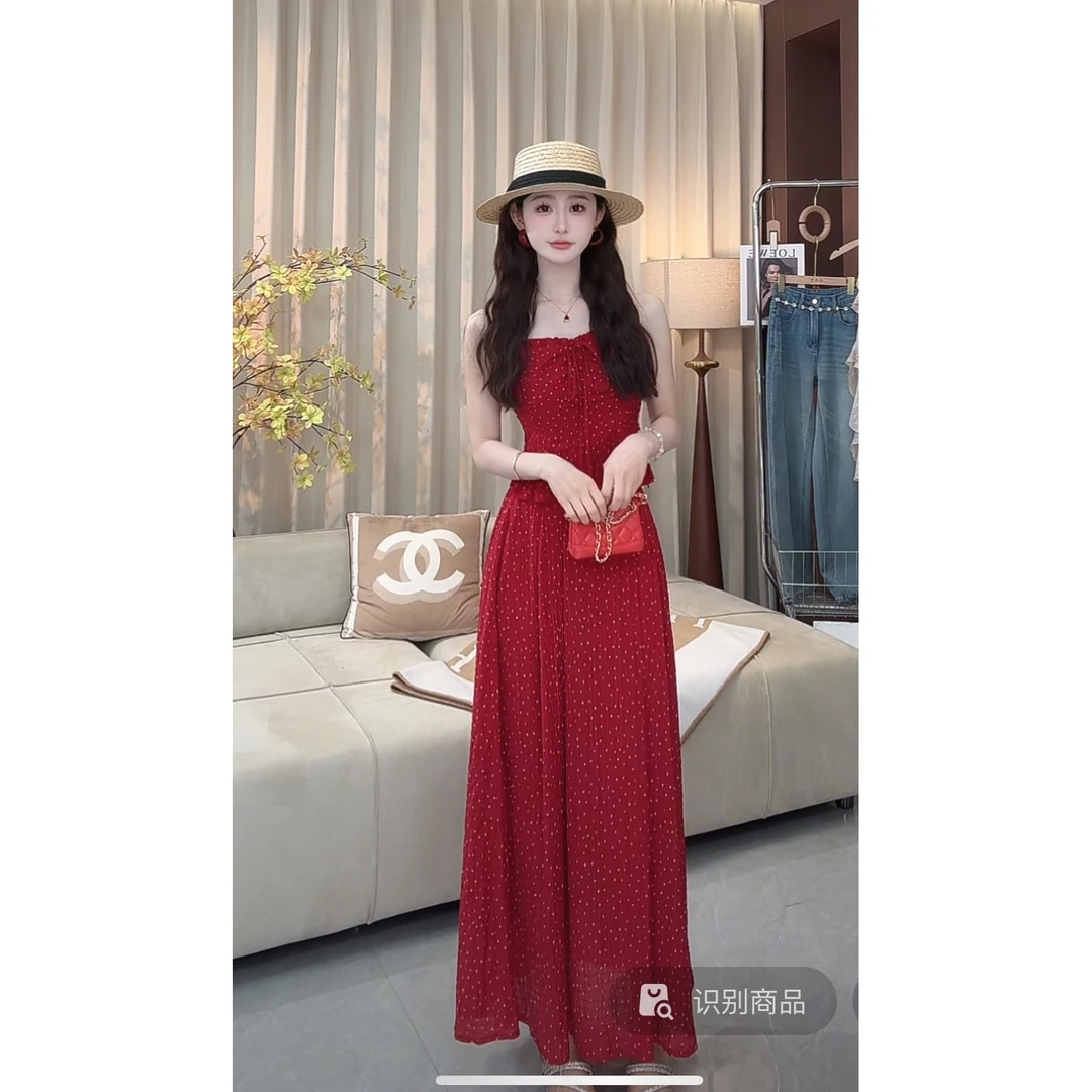 西恩定制●（巴厘岛日记）明艳大美女氛围感爱心设计感套装X5TZ1234