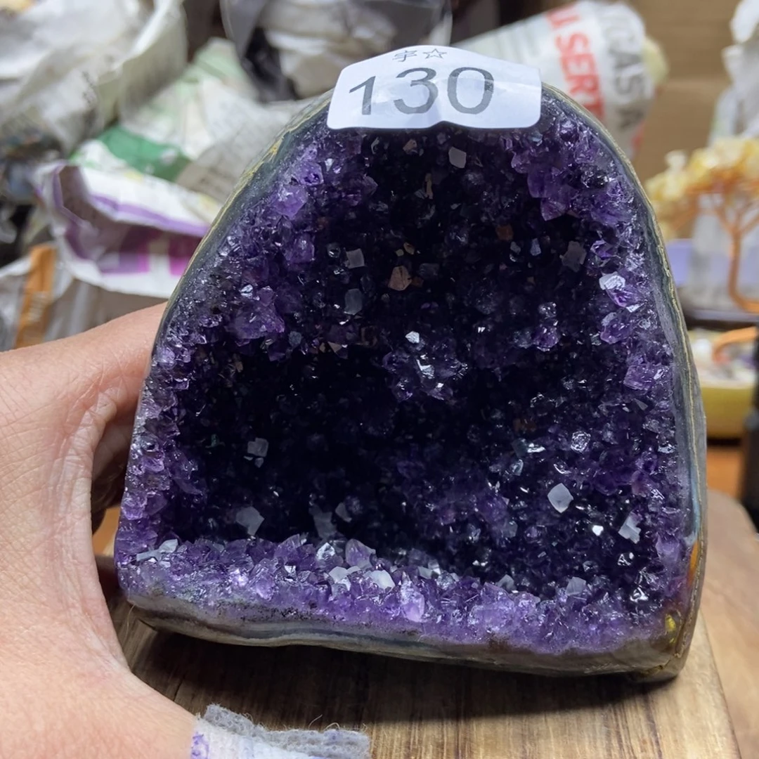 紫晶天然水晶摆件未镶嵌