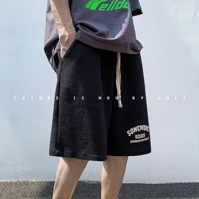 【10505包邮】2025夏装新款青少年学生港风字母印花宽松休闲短裤
