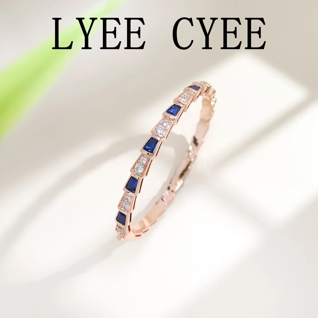 铜合金合成锆石手镯 WRSS-002213【沧溟灵蛇】手镯欧美百搭气质简约