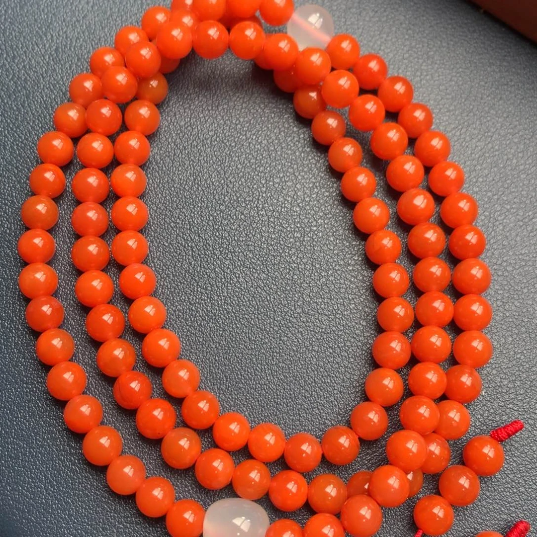南红玛瑙未镶嵌保山天然原矿南红7mm+多圈