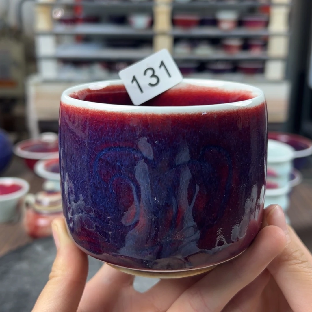 瓷片微瑕主人杯纯手工