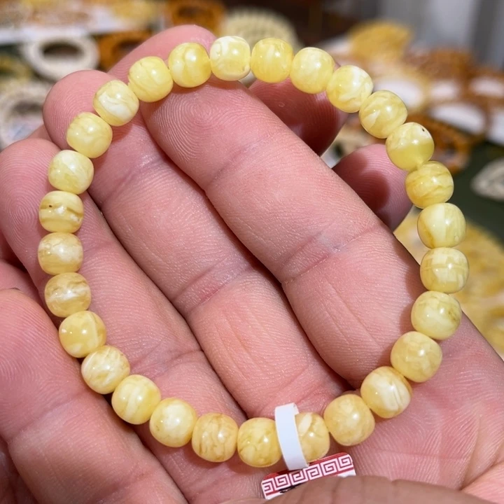 琥珀未镶嵌手链微瑕00007.5x7.0mm