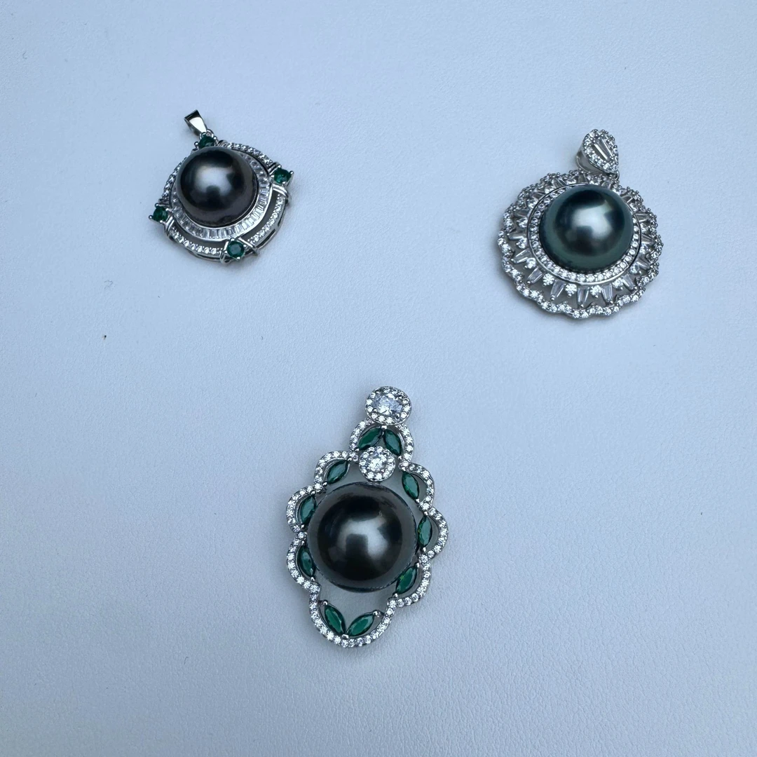 天然海水珍珠 大溪地设计款吊坠11-13mm(款式多样性发1单颗