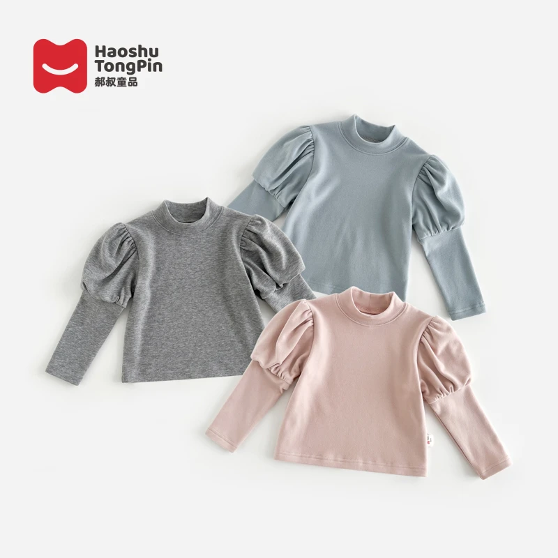 现货【加厚】郝叔童品秋冬新款2025女童韩版网红加厚打底衫HZ53254