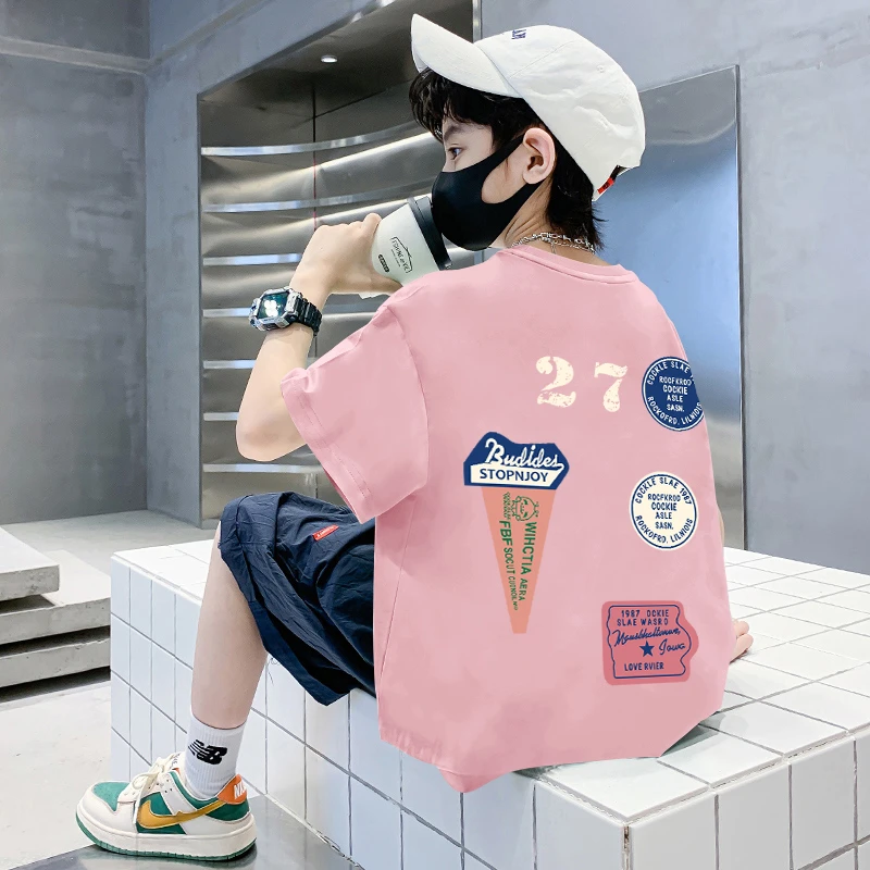 童装男女短袖t恤纯棉夏季新款儿童宝宝半袖上衣中小童