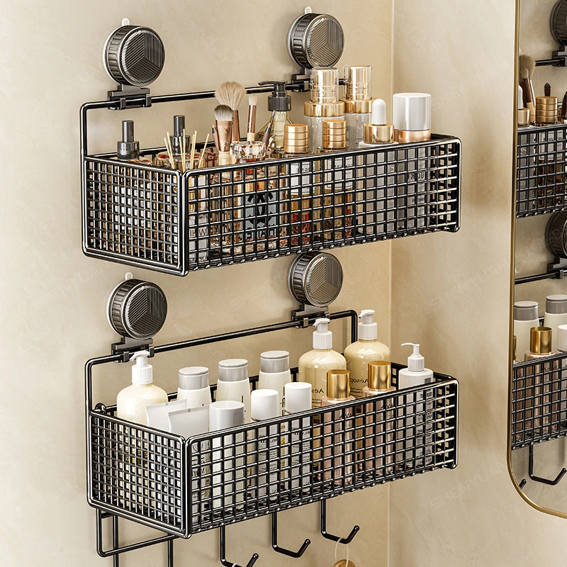 吸盘置物架卫生间浴室免打孔神器厕所洗漱台洗手间挂墙上收纳架子