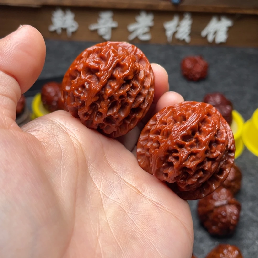 文玩核桃吊坠文玩核桃 手把件 苹果圆 38