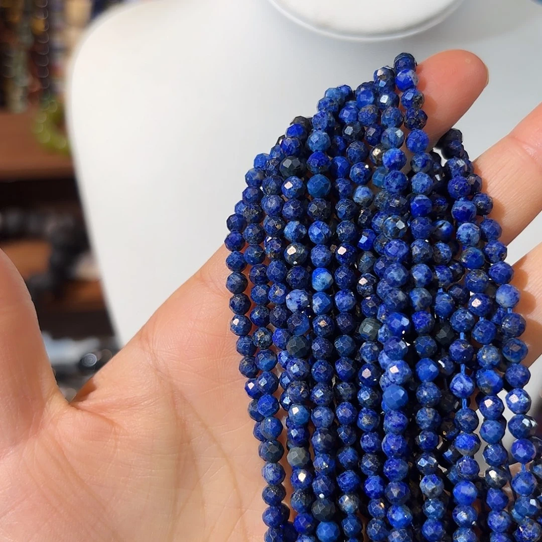 玛瑙/玉髓未镶嵌珠宝半成品青金卡4一条