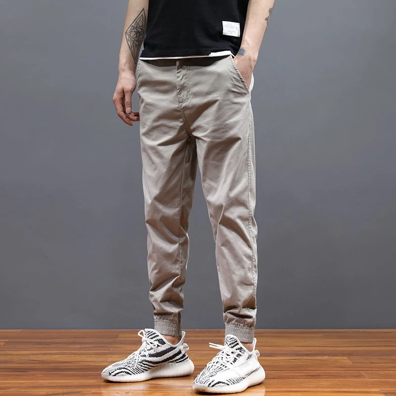 Npkp Couture官方正品/潮牌余文乐工装裤男宽松夏季冰丝薄款韩版