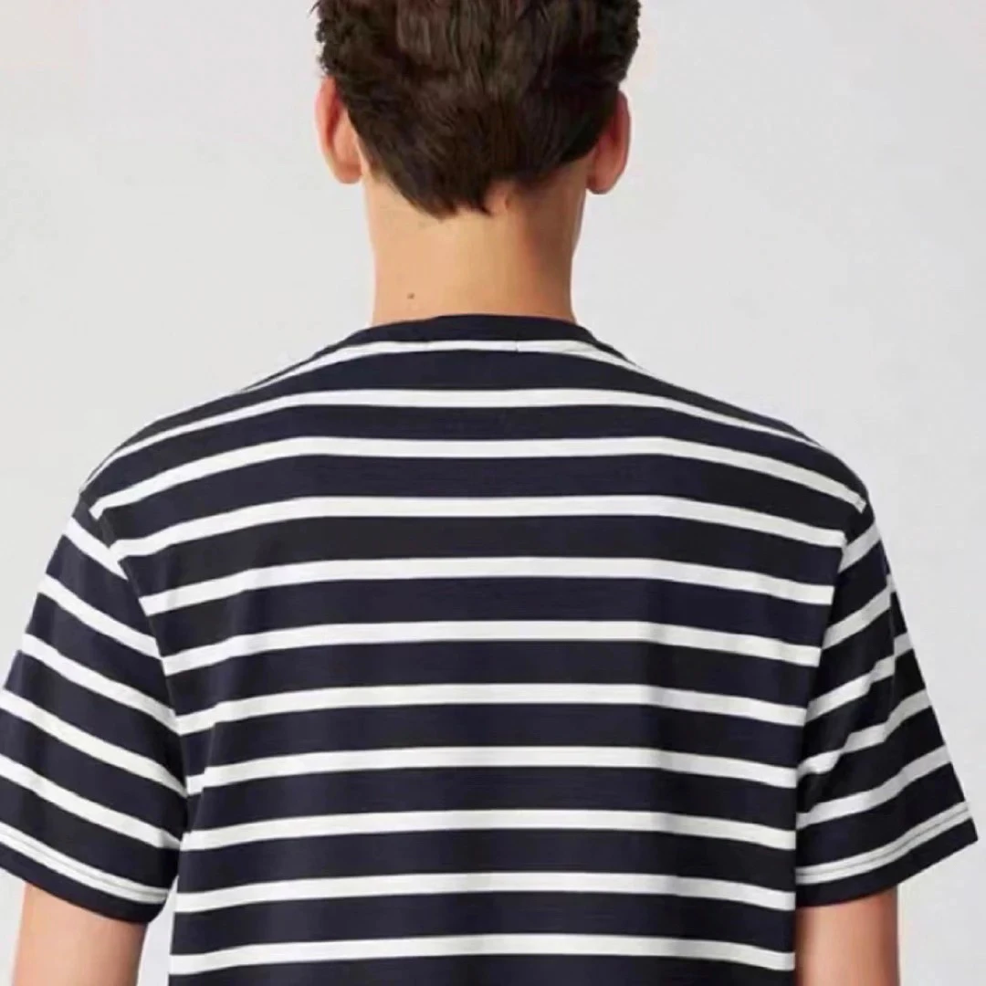 2025新品秋冬款条纹体恤宽松版（卡码拍小）