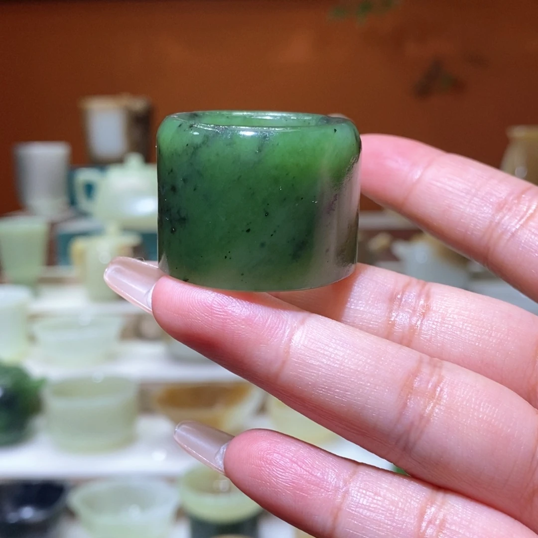 未镶嵌和田玉把件和田玉扳指23mm