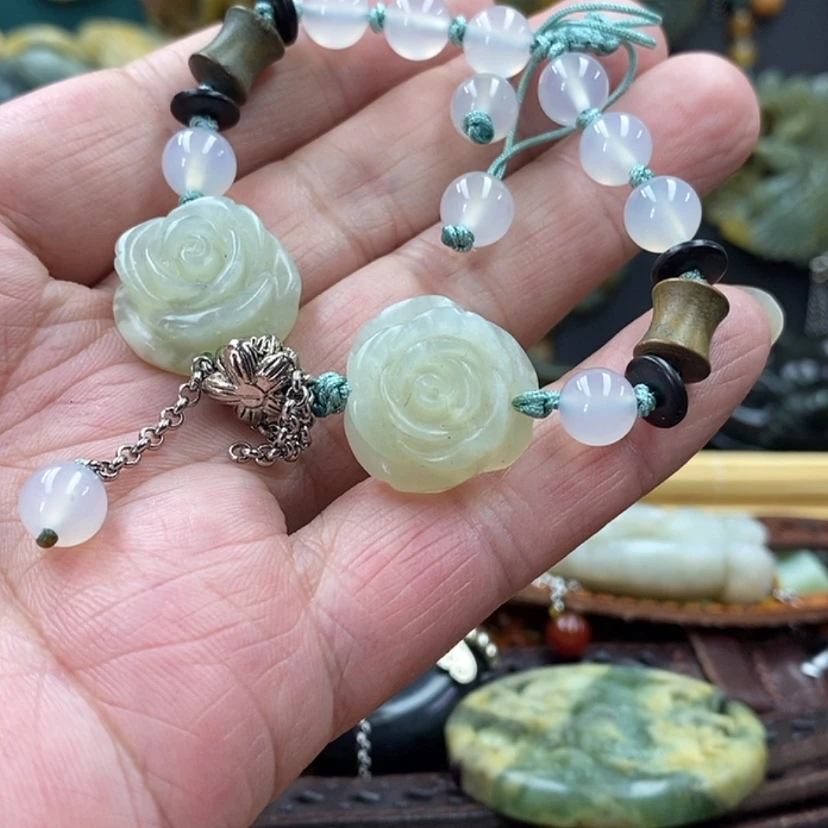 【闪购商品】蛇纹石玉未镶嵌手牌