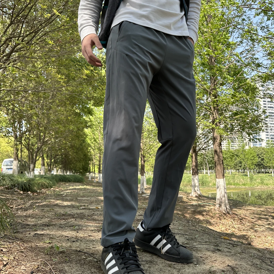 抢着要!男士夏季户外速干运动长裤高弹透气显瘦长裤