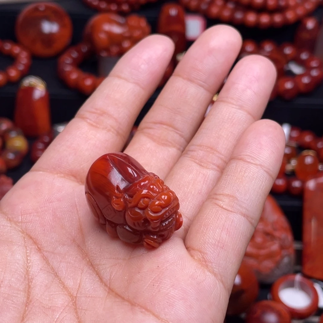 南红玛瑙珠宝奇石未镶嵌吊坠