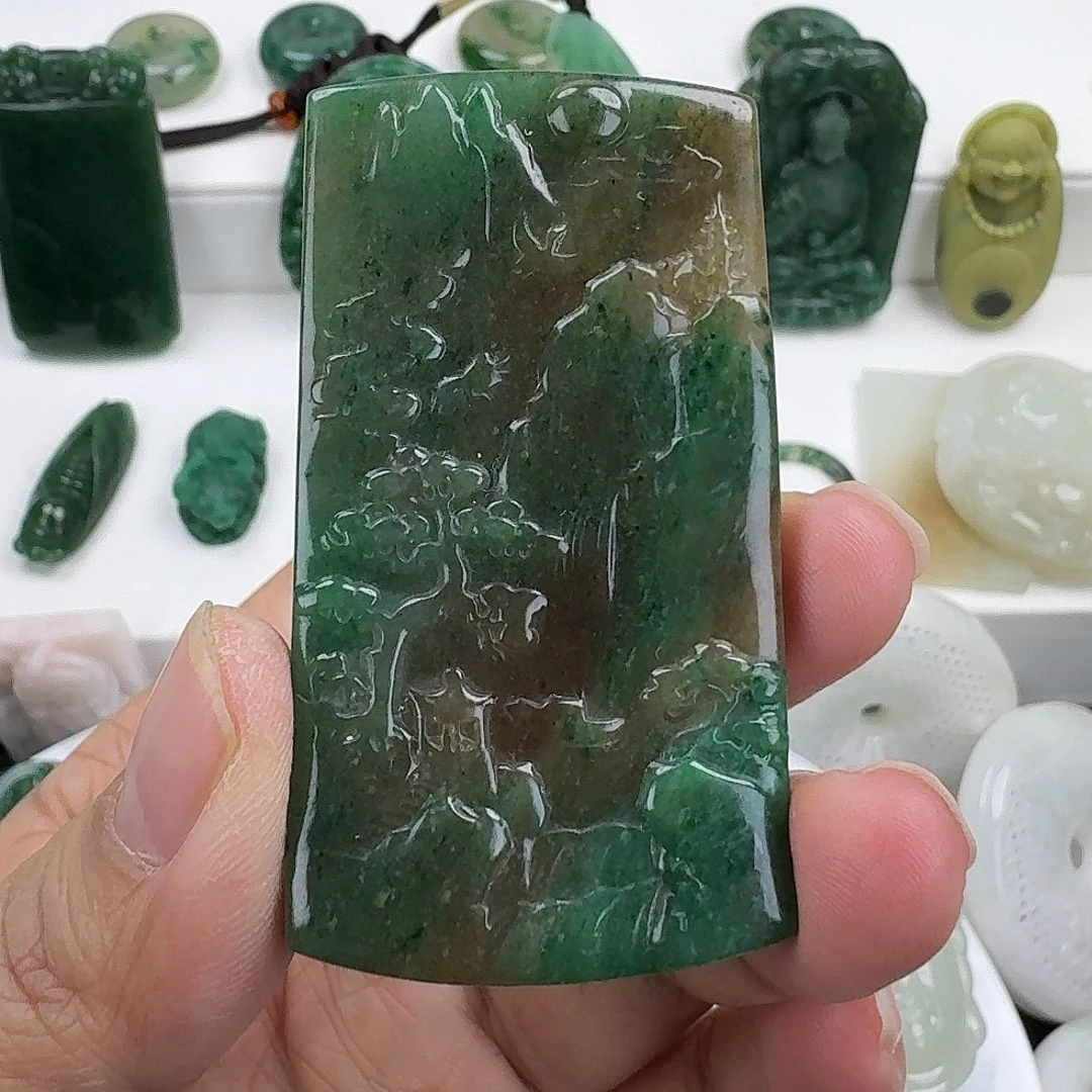 独山玉未镶嵌颈饰