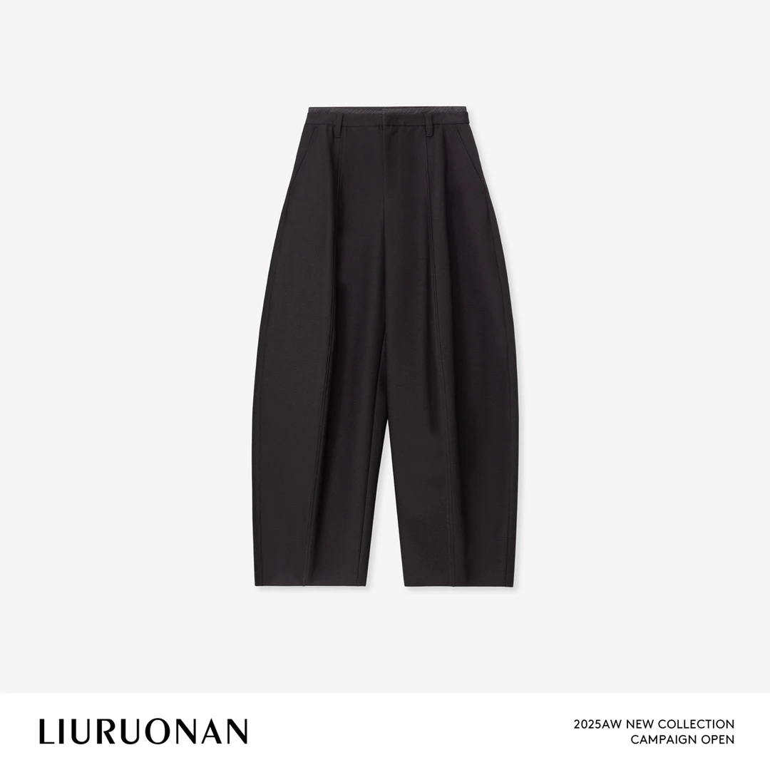 LIURUONAN 25WIN【弓箭西裤】小众设计感廓形宽松显瘦休闲裤秋冬