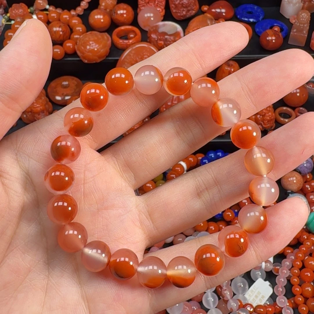 南红玛瑙未镶嵌鸿运当头9.5mm