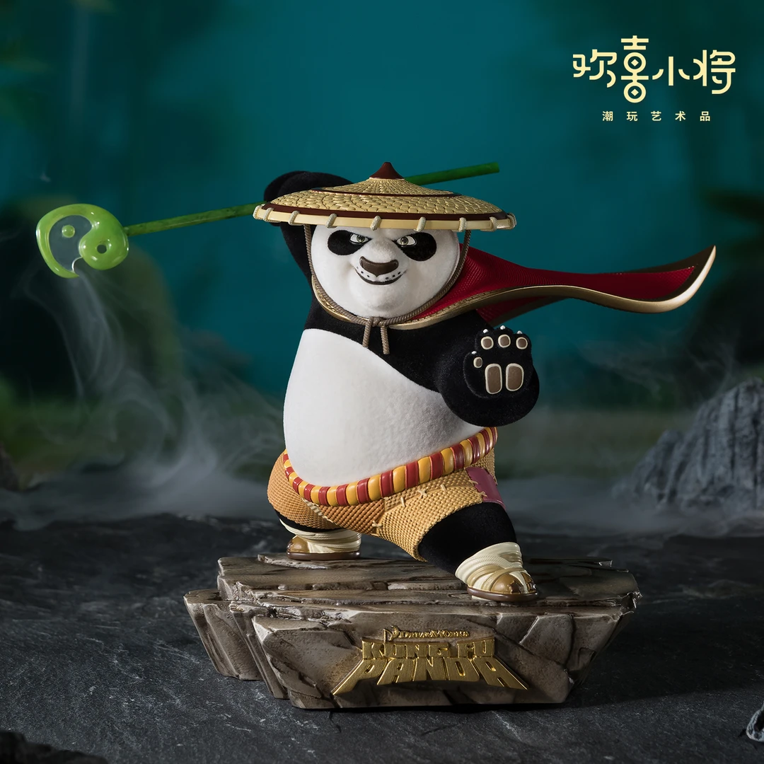 欢喜小将《功夫熊猫》之神龙大侠 正版授权创意阿宝潮玩手办纪念品