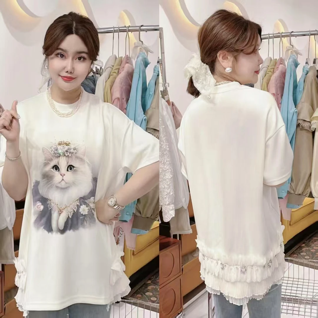 闺蜜精品020915【清风醉忆】小猫T恤短袖