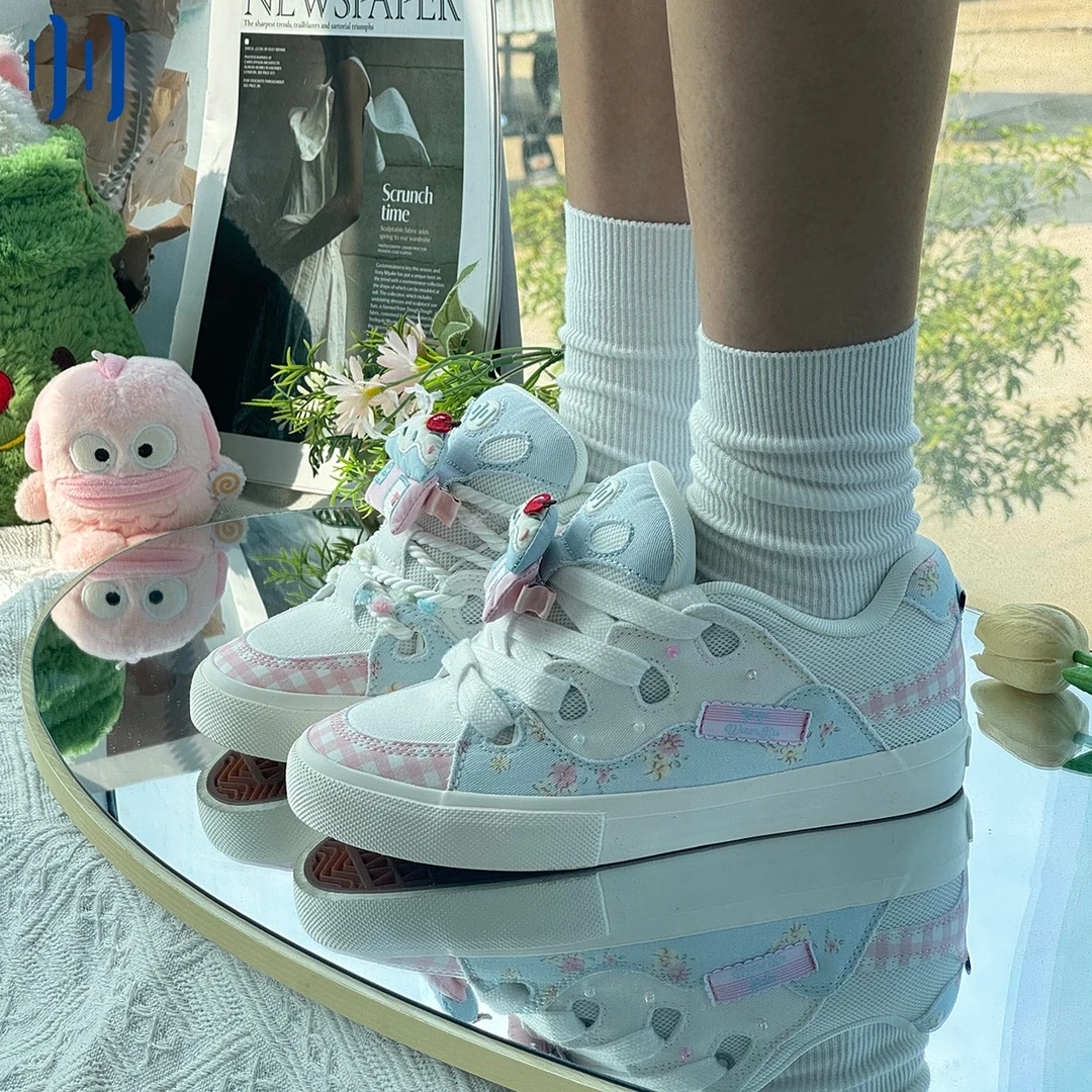 顽刻ollieskate面包鞋布露比配色BAKE复古休闲低帮男女国潮滑板鞋