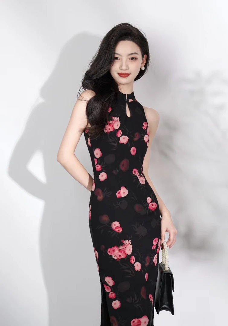 苏故里【红尘漫漫】文艺复古无袖日常旗袍优雅立领显瘦修身衣长120